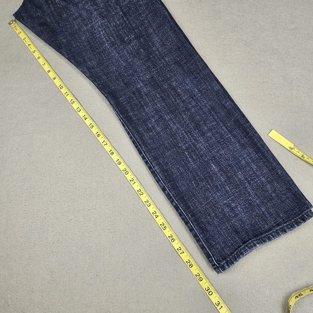 Lucky Brand 121 Heritage Slim Jeans Mens 38x30 Blue Dark Wash Denim Straight Leg